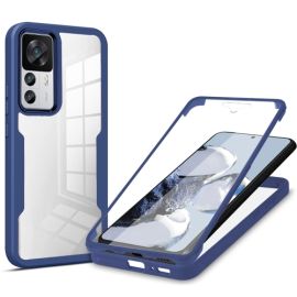 DUAL Oboustranný kryt s fólií Xiaomi 12T / 12T Pro modrý