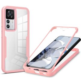 DUAL Oboustranný kryt s fólií Xiaomi 12T / 12T Pro růžový