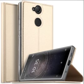 DUX Peňaženkový obal Sony Xperia XA2 zlatý