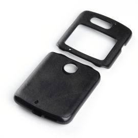 LEATHER TPU Ochranný kryt Motorola Razr 5G černý