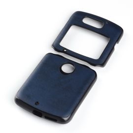 LEATHER TPU Ochranný kryt Motorola Razr 5G modrý