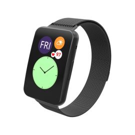 MILANESE Kovový řemínek Huawei Watch Fit černý
