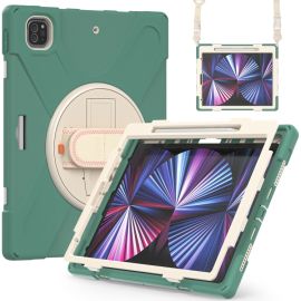 SOLID Odolný kryt pro Apple iPad Pro 12.9 2022 / 2021 tmavě zelený