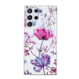 GEOMETRIC ART Silikonový kryt Samsung Galaxy S22 Ultra 5G FLOWER