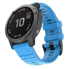 SILICONE Řemínek Garmin Fenix 7X nebesky modrý