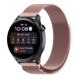 MILANESE Kovový řemínek pro Huawei Watch GT 3 Pro 46mm růžový