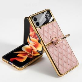 GKK NIKKI Kryt s držákem Samsung Galaxy Z Flip 4 5G růžový