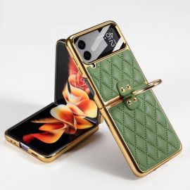 GKK NIKKI Kryt s držákem Samsung Galaxy Z Flip 4 5G světle zelený