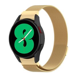MILANESE Kovový řemínek Samsung Galaxy Watch 6 Classic (47mm/43mm) a Watch 6 (44mm/40mm) zlatý