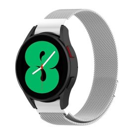 MILANESE Kovový řemínek Samsung Galaxy Watch 6 Classic (47mm/43mm) a Watch 6 (44mm/40mm) stříbrný