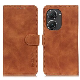 KHAZNEH Zaklápěcí pouzdro Asus Zenfone 9 / Zenfone 10 hnědé