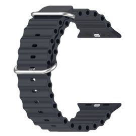 OCEAN Řemínek pro Apple Watch Ultra 1 / 2 / 3 (49mm) / 9 / 8 / 7 (45mm) / 6 / SE / 5 / 4 (44mm) / 3 / 2 / 1 (42mm) černý