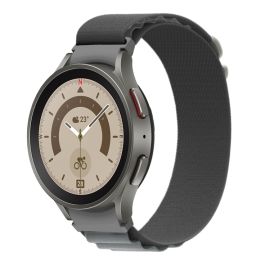NYLON Řemínek pro Samsung Galaxy Watch 6 Classic (47mm/43mm) a Watch 6 (44mm/40mm) šedý