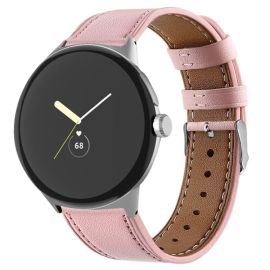 LEATHER Kožený řemínek pro Google Pixel Watch / Pixel Watch 2 / Pixel Watch 3 41mm / Pixel Watch 4 41mm růžový