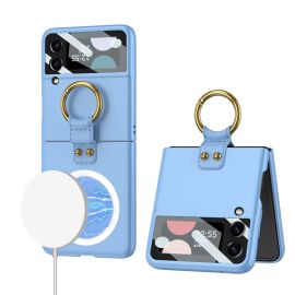 GKK HOOK MAGSAFE Ochranný kryt pro Samsung Galaxy Z Flip 4 5G modrý