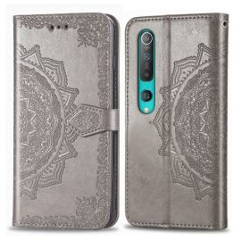 ART Peňaženkový kryt Xiaomi Mi 10 Pro  ORNAMENT šedý