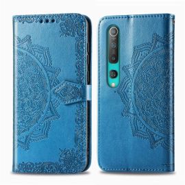 ART Peňaženkový kryt Xiaomi Mi 10 Pro ORNAMENT modrý