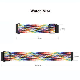 BRAIDED Nylonový řemínek pro Google Pixel Watch / Pixel Watch 2 fialový