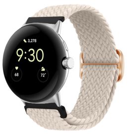 BRAIDED Nylonový řemínek pro Google Pixel Watch / Pixel Watch 2 béžový