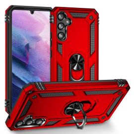 RING Obal s držákem pro Samsung Galaxy A34 5G červený