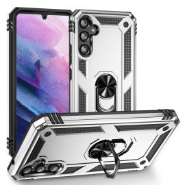 RING Obal s držákem pro Samsung Galaxy A34 5G stříbrný