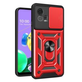RING CAMERA Kryt s držákem pro Motorola Moto G72 červený