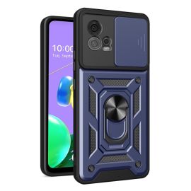 RING CAMERA Kryt s držákem pro Motorola Moto G72 modrý