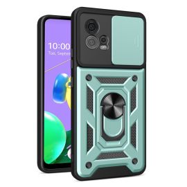 RING CAMERA Kryt s držákem pro Motorola Moto G72 zelený