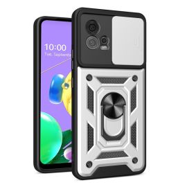 RING CAMERA Kryt s držákem pro Motorola Moto G72 stříbrný