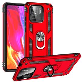 RING Obal s držákem pro Xiaomi Redmi 12C červený