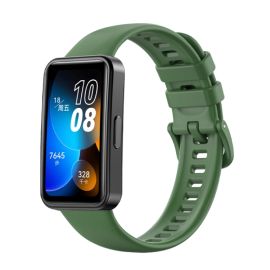 SILICONE Řemínek pro Huawei Band 8 tmavě zelený