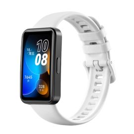 SILICONE Řemínek pro Huawei Band 8 bílý