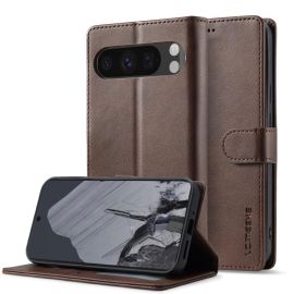 IMEEKE Peněženkový obal pro Google Pixel 10 / Google Pixel 10 Pro tmavě hnědý