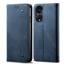 DENIM Peněženkový kryt pro Oppo A98 5G modrý