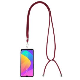 PROTEMIO ROPE Univerzální šňůrka na mobil pod kryt bordó