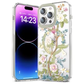 FLOWER MAGSAFE Kryt pro Apple iPhone 13 Pro Max GREEN