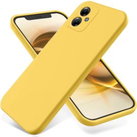 RUBBER Ochranný kryt pro Motorola Moto G54 5G / G54 5G Power Edition žlutý