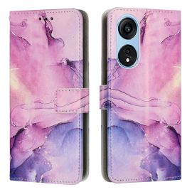 ART MARBLE Peněženkový kryt Oppo A98 5G PURPLE