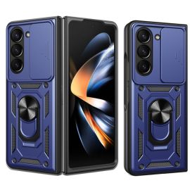RING CAMERA Kryt s držákem pro Samsung Galaxy Z Fold 5 5G modrý