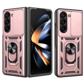 RING CAMERA Kryt s držákem pro Samsung Galaxy Z Fold 5 5G růžový