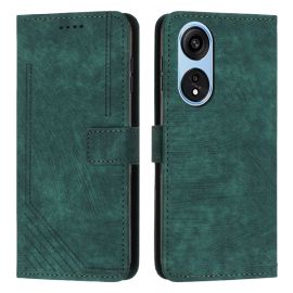 STRIPE Peněženkové pouzdro s řemínkem Oppo A98 5G zelené