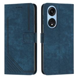 STRIPE Peněženkové pouzdro s řemínkem Oppo A98 5G modré