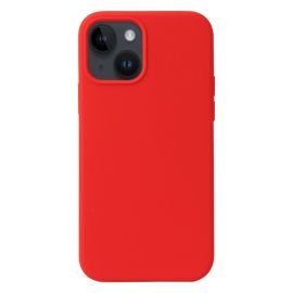RUBBER Ochranný kryt pro Apple iPhone 15 červený