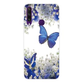 ART Silikonový kryt Huawei Y6p PURPLE BUTTERFLY