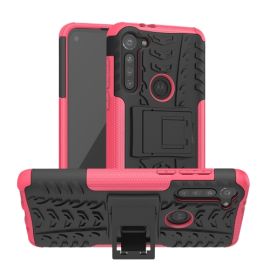 STAND Extra odolný obal Motorola Moto G8 Power růžový
