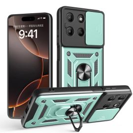 RING CAMERA Kryt s držákem pro Motorola Moto G15 / G15 Power zelený