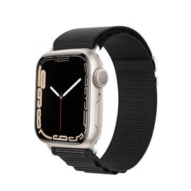 DUX GS Nylonový řemínek pro Apple Watch SE / SE 2022 / SE 2023 / SE 2025 (44mm) černý