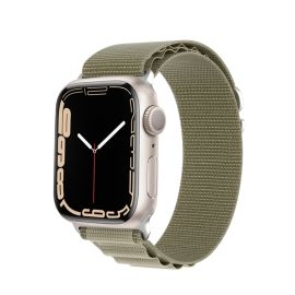 DUX GS Nylonový řemínek pro Apple Watch SE / SE 2022 / SE 2023 / SE 2025 (44mm) zelený