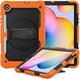 SOLID 360 Odolný obal pro Samsung Galaxy Tab S6 Lite 2024 / S6 Lite 2022 / S6 Lite oranžový