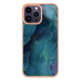 IMD MARBLE Ochranný kryt pro Apple iPhone 16 Pro GREEN